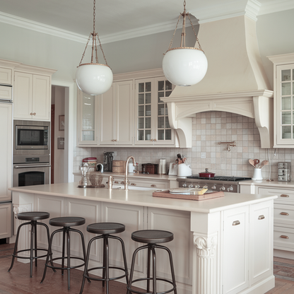 white winged dove painted kitchen