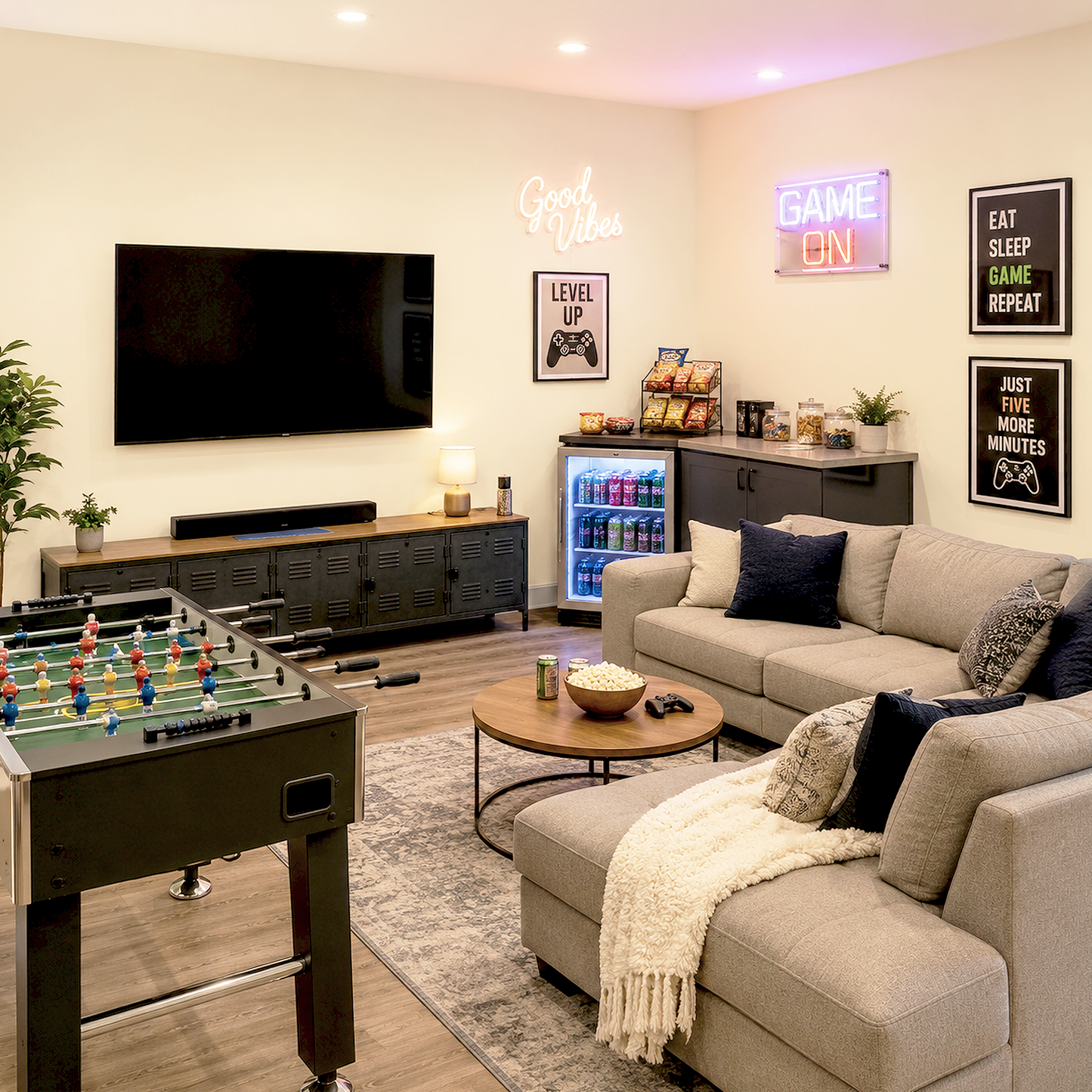windswept painted game room