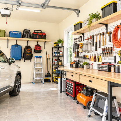 wood ash painted garage